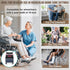 Vizava 16" Set, Wheelchair Leg Rest Support Pad with Removable Faux Sheepskin Cover, All-Season Leg Rest Cushion