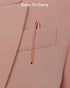 Cambond Guest Pen Set, Stainless Steel Ballpoint Pens for Guest Book, Black Ink (1.0mm), 3 Pens + 6 Refills (Rose Gold)