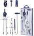 Mr. Pen Professional Geometry Set - 7 pcs Metal Compass with Shatterproof Storage Box, Drafting Tools