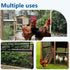 1/2 inch 19Ga (1/2 inch 8in 50ft) Black Hardware Cloth PVC Coated Wire Mesh Vinyl Coated Fence Welded Metal Chicken