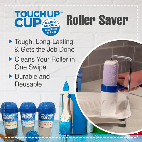Touch Up Cup Roller Saver Paint Roller Cleaner Tool, House Painting Supplies, 1 Pack