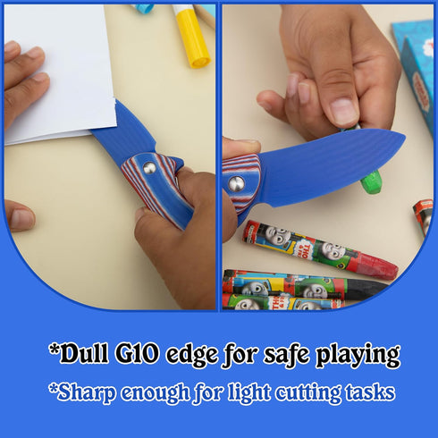 G10 JIN Starry Pocket Knife, Folding Knife DIY Making Kit, Safe Fidget Toy, Knives for Kids, Blade Handle, Boy Scout