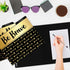 Carson Dellosa 8.5" x 11" Black & Gold Decorative File Folders, Letter Size, Inspirational Quotes for Desk Organization