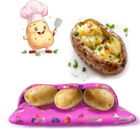 Quick & Fluffy Potato Cooker Bag - Reusable Microwave Pouch