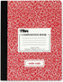 TOPS Composition Book, Wide/Legal Rule, Randomly Assorted Marble Cover, 100 Sheets, 9.75 x 7.5