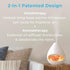 2-in-1 100% 160 mL 16-Hour Pure Enrichment PureGlow Crystal - Himalayan Salt Lamp & Ultrasonic Essential Oil Diffuser