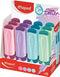 Maped Fluo Peps Pastel Glitter Highlighters, Pack of 12, Innovative Dual-Beveled Tip, Enhanced Visibility