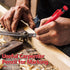 Hiboom Carpenters Pencil with 12 Refills and Spring Loaded Nail Set Tool for Heavy Duty Woodworking