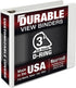 Samsill Durable 3 Inch Binder, D Ring Binder, Customizable Clear View Cover, White, Holds 625 Pages