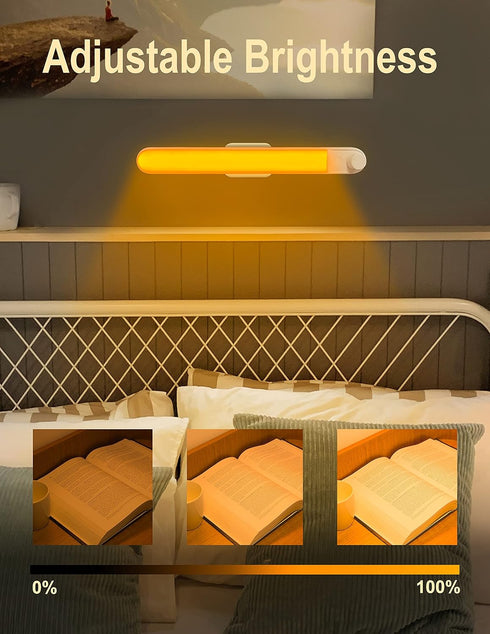 LONDUSK Dimmable Touch Light Bar Bunk Bed Lights Stick on Anywhere Amber Reading Lamps for Wall Mount Bedroom Kids