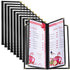 Ziliny 10 Pcs 4.5 x 11 Inches Transparent Restaurant Menu Holders Clear