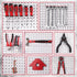 Ultimate 121-Piece Pegboard Hooks Set, Durable Accessories with Metal Hooks and Pegboard Bins