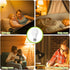 Neporal Amber Light Bulbs, 9W 60W Equivalent A19 Soft Light, Blue Light Blocking, 1800K Night Light Bulbs, 1 Pack