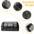 Xbopetda 6 Snack Organizer for Pantry Shelf, Metal Snack Organizer Snack Basket, Compartment Snack Bin Holder Chip