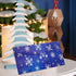 Whaline 150Pcs Christmas Money Envelope, Blue White Snowflake Cash Envelope for Holiday Mailing and Invitations
