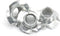 binifiMux M6 x 8mm T Nuts - Zinc Plated 4 Pronged Tee Nut Inserted in Wood Furniture, Pack of 25