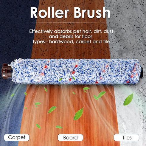 (2 Pieces) Multi-Surface Pet Pro Brush Rolls, Compatible with Bissell CrossWave 1785 Series Vacuum Cleaner