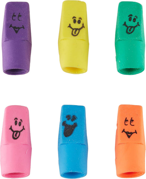 Funny Face Cap Erasers, 1-Pack of 144