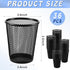 Henoyso 36 Pack Mesh Pencil Holder, Wire Mesh Pen Cup, Black Pen Organizer for Desk, Metal Pencil Cup, Makeup Brush