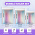 Ycxvacop 50 Pcs Metallic Bubble Mailers,With Thank You Cards and Stickers,Holographic Bubble Mailers,Self Seal Poly
