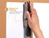 Bostitch Office Heavy Duty Stapler, 40 Sheet Capacity, No Jam, Half Strip, Fits in Palm, Black Chrome