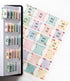 DiverseBee Laminated Planner Monthly Tabs, 24 Peel and Stick Tabs for Notebooks (12 Month Tabs and 12 Blank Tabs) -