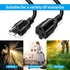 Short Power Extension Cord, 16AWG/13A, 3 Prong Male Plug to Female Socket, Heavy Duty Cable (6FT/1.8M)
