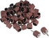 uxcell 100 Pcs 1 Inch Sanding Sleeves Sandpaper Set, 60 Grit with 2 Pcs Drum Mandrels for Rotary Tools