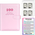 Sooez 100 Envelopes Challenge Binder, Money Saving Challenge Budget Binder with Cash Envelopes for Budgeting & Saving