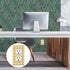 WELLDAY 1-Gang 4.50" 2.76", Butter Yellow Checkered Blank Wall Plate, Standard Size x Polycarbonate Thermoplastic Blank