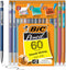 BIC Variety Pack, Assorted Sizes, 0.5mm, 0.7mm, 0.9mm, Refillable Design, Pack of 3, 180 Count