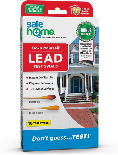 Safe Home Lead in Solids Combo Test Kit 10 DIY Swabs +