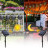 17FT 10 Bulbs, Vigdur Solar Flame Lights Outdoor, Flickering Flame Solar Lights with LED Globe Outdoor Hanging Patio
