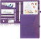 Toplive Padfolio 3 Ring Binder Organizer - A4/Letter Size PU Leather Business Portfolio Folder for Women, Purple