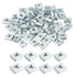 uxcell 60Pcs M4 T Nut Tee Sliding Slot Nuts, Carbon Steel Nickel Plated for Aluminum Extrusion Profile