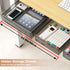 Under Desk Storage Organizer, 2 Pack Slide Out Large & Medium Drawers, Attachable Pencil Tray for Desktop