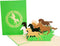 iGifts And Cards 3D Pop Up Greeting Card - Inspirational Wild Horses for All Occasions
