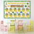 Jungle Theme Monkey Birthday Bulletin Board Set Happy Birthday Chart Cutouts Safari Decorations for Preschool Classroom