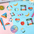 ZOiiWA 96 Pcs Breath Calm Anxiety Sensory Stickers, Reusable Mindfulness Sticker Fidget for School Office Classroom