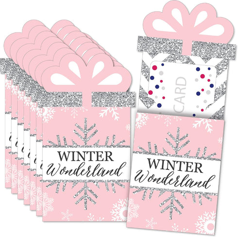 Big Dot of Happiness Pink Winter Wonderland - Holiday Snowflake Birthday Party