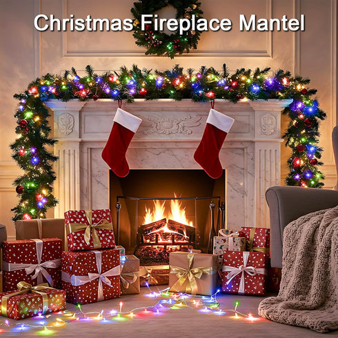 66ft 200 suddus Connectable Christmas Lights with Remote, Multicolor String Lights with Timer, Led Fairy Lights Plug