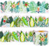 Bulletin Board Border with Green Plant Tropical Die-Cut Rolled Two-Sided Printed Palm Tree Leaves for Classroom