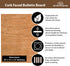 Jelinek Cork Decorative Veneer Bulletin Board - 20 x 15 inch