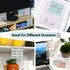 Transparent Sticky Notes, 3x3 inch, Pastel Color Clear Sticky Notes, Self-Adhesive for Annotation