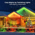 150ft IP67 50 LunaSync Permanent Outdoor Lights, RGBIC Smart LED Eaves Lights with App & Remote Control, Waterproof