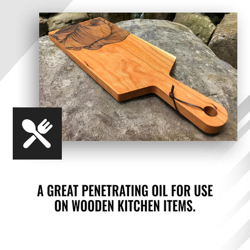 Countertops, 32 oz Real Milk Paint, Hemp Oil for Wood Finishing, Cutting Boards, Butcher Blocks, Wood Utensils, Food