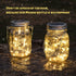 8 Pack Included30LED HXWEIYE Solar Mason Jar Lights Lanterns,Jars & Hangers Waterproof Hanging Outdoor Fairy Lights