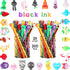 Yexiya 200 Pieces Cute Cartoon Gel Ink Pens - 0.5 mm Novelty Black Gel Ink Pens, Assorted Styles