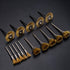 15 Pieces Copper Wire Brushes, Wire Brush Wheel Kits for Dremel Rotary Tools (1/8 Inch Mandrel)