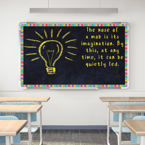Ireer 24 Pieces Retro Magnetic Strips for Classroom Whiteboard Bulletin Board Decorative Magnetic Borders